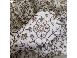 Costumes Material Indian Embroidery Fabric by the yard Wedding Dress Cushion Covers Home Decor Sewing DIY Crafting Embroidered fabric